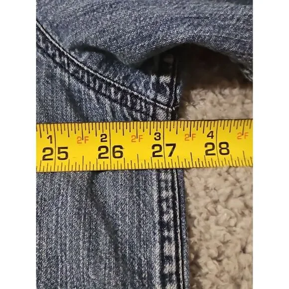 Vintage Harley Davidson Embroidered Blue Denim Button Down Shirt Men's Size 2XL - Picture 7 of 9